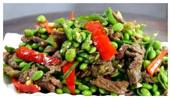 青豆炒牛肉,鲜嫩爽口,家人最爱