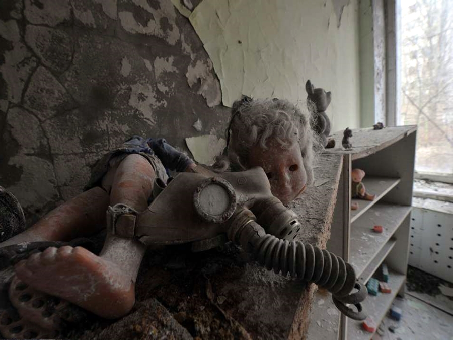 切尔诺贝利核泄漏事件,造成9万人死亡,图七鬼城画面很诡异