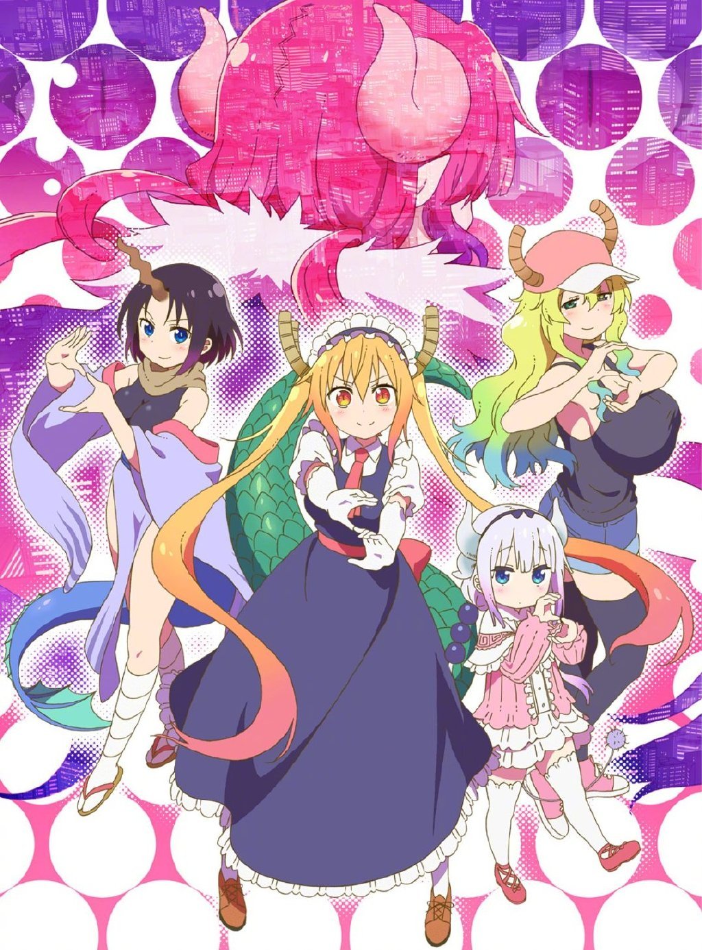 TV动画《小林家的龙女仆》官网更新第2季视觉图
