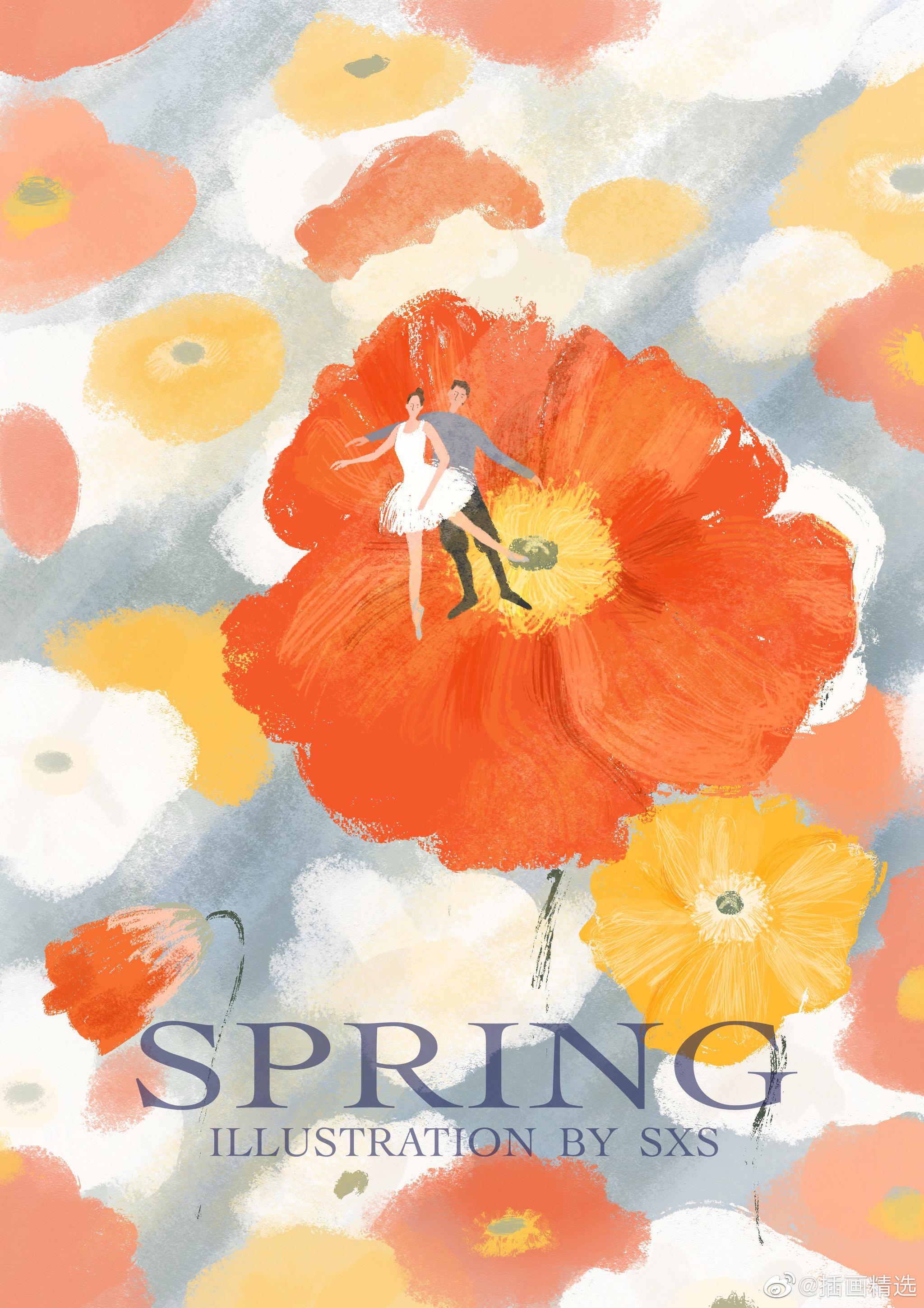 淡雅清新的春日 仿佛空气中弥漫着 一缕春风带着花草的香味