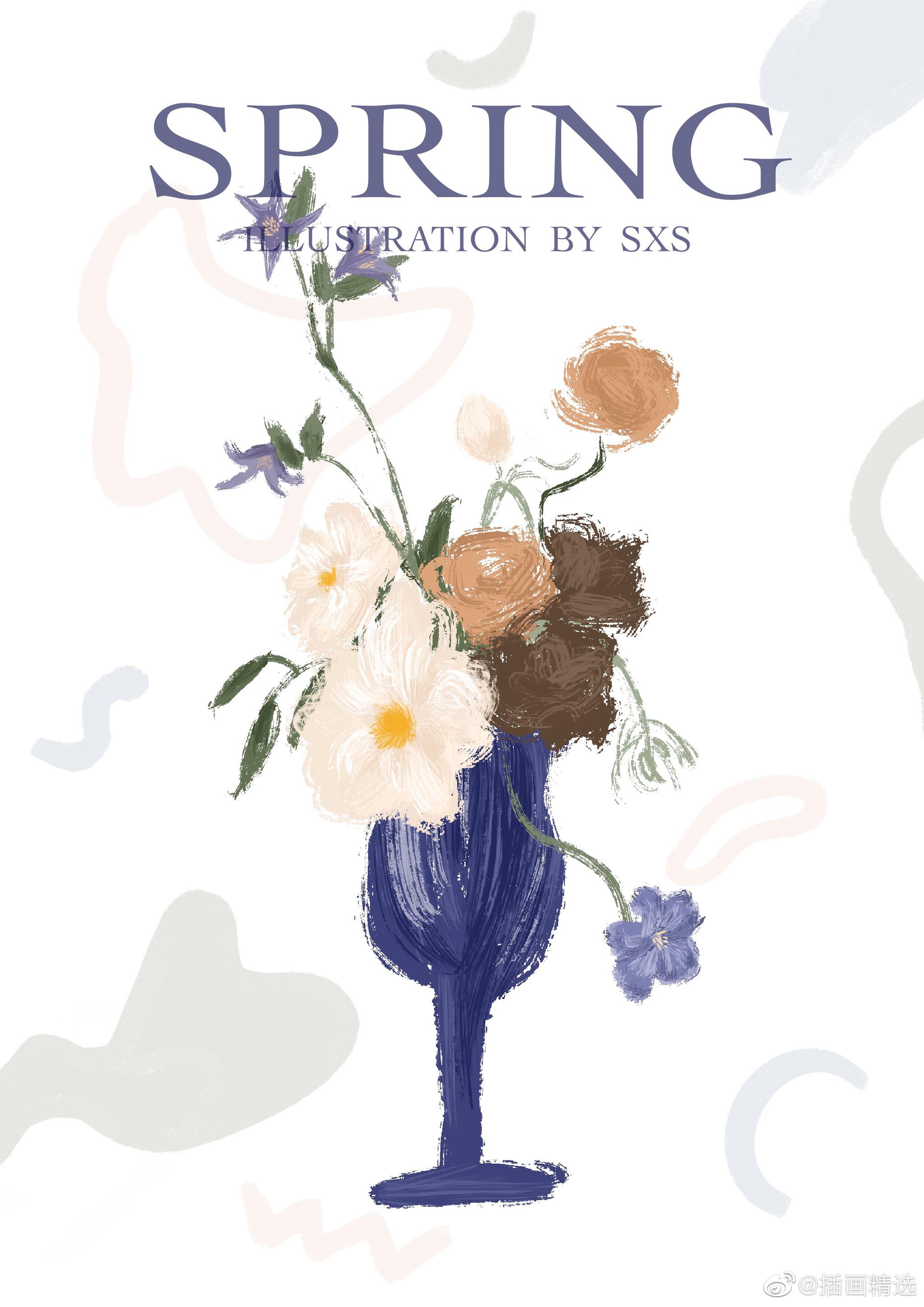 淡雅清新的春日 仿佛空气中弥漫着 一缕春风带着花草的香味