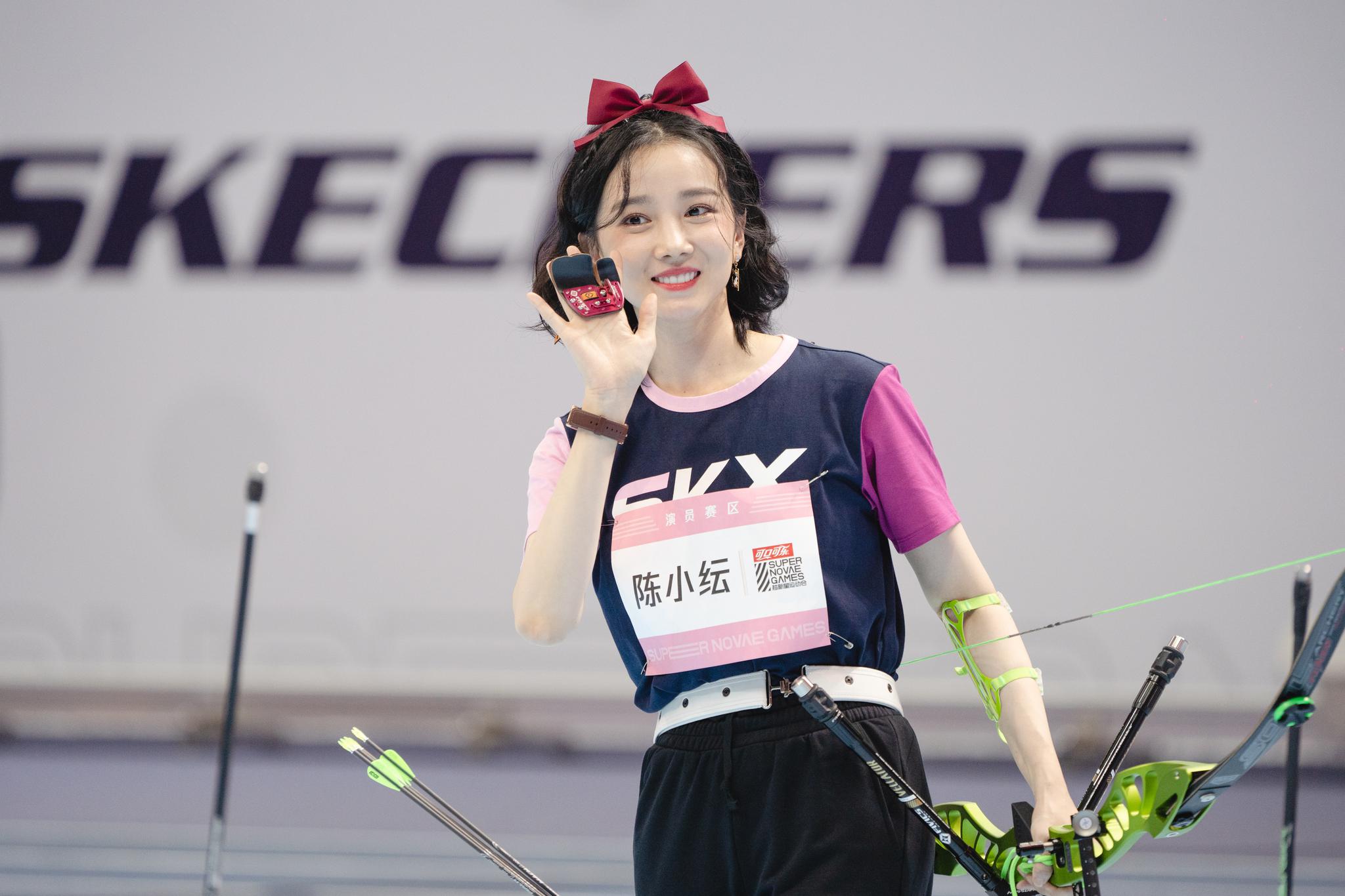 首次射箭,黑马创佳绩.美飒公主@陈小纭 ,新魔王气场全开