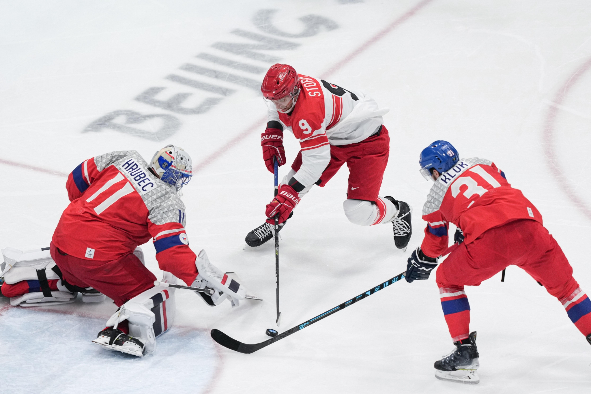 北京冬奥会冰球男子小组赛丹麦队胜捷克队