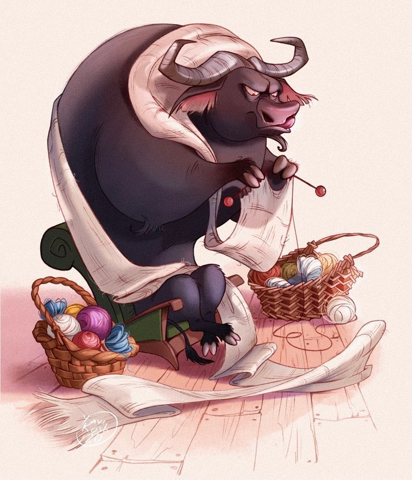 一组欧美风的动物拟人化插画