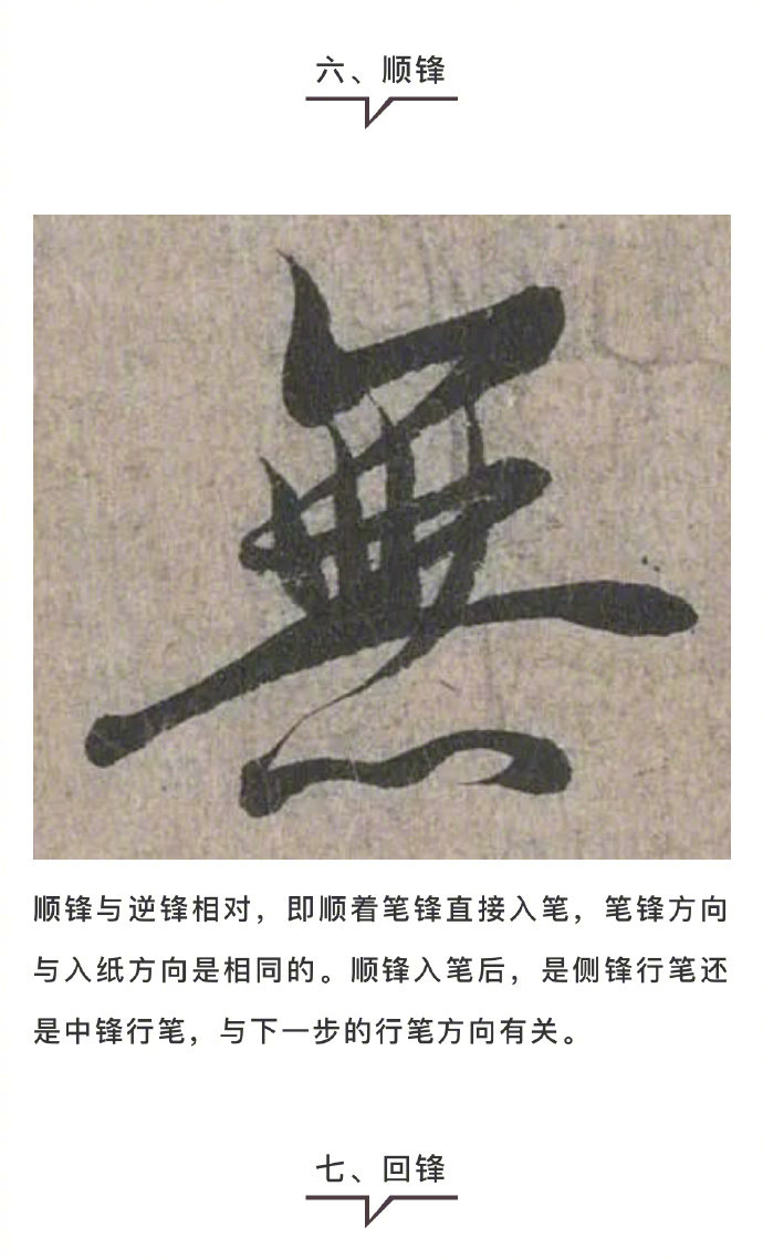 书法中的中锋藏锋逆锋等术语不大理解