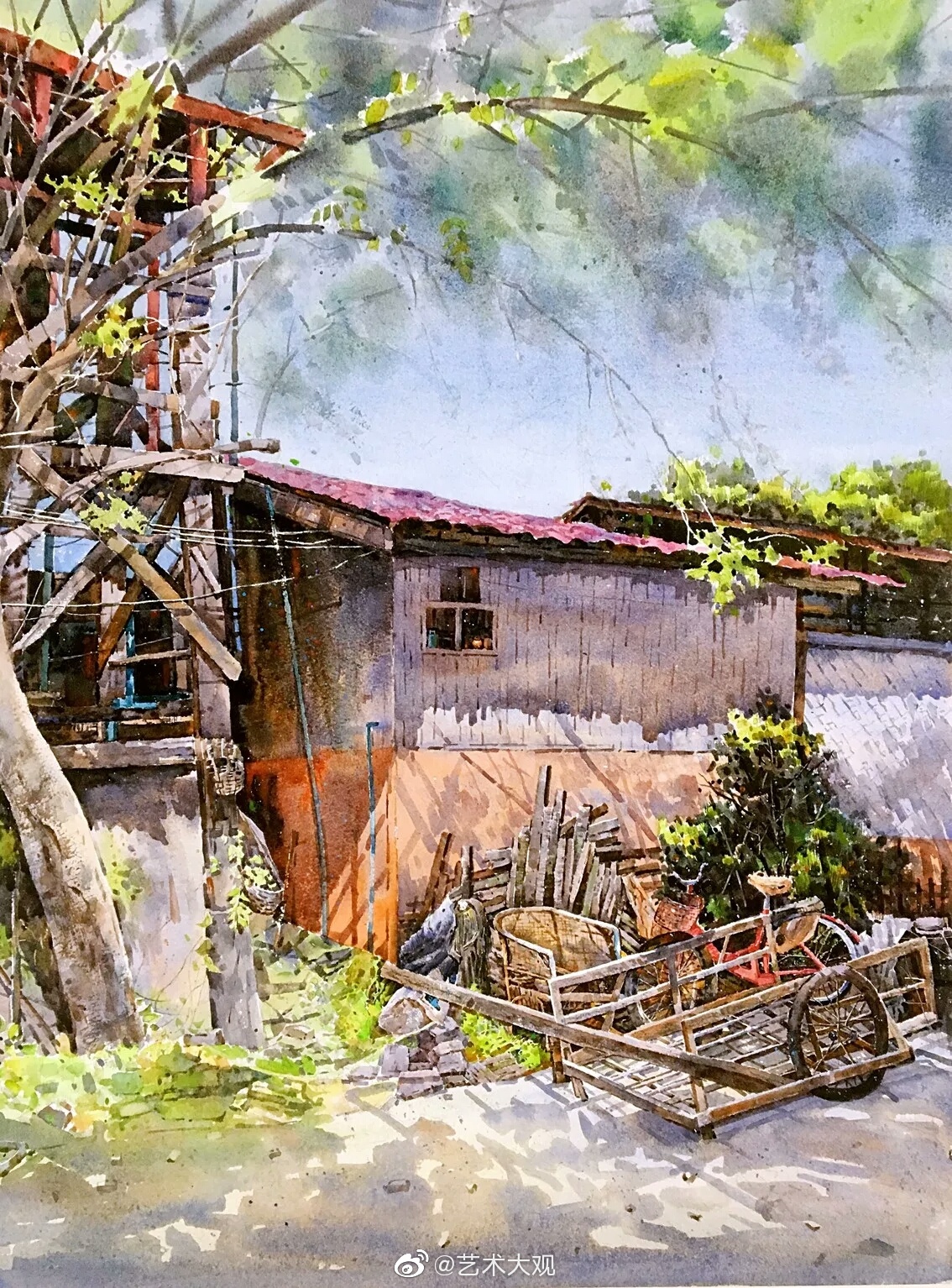 王园园水彩画作品专辑 王园园,生于陕西榆林,青年水彩画家