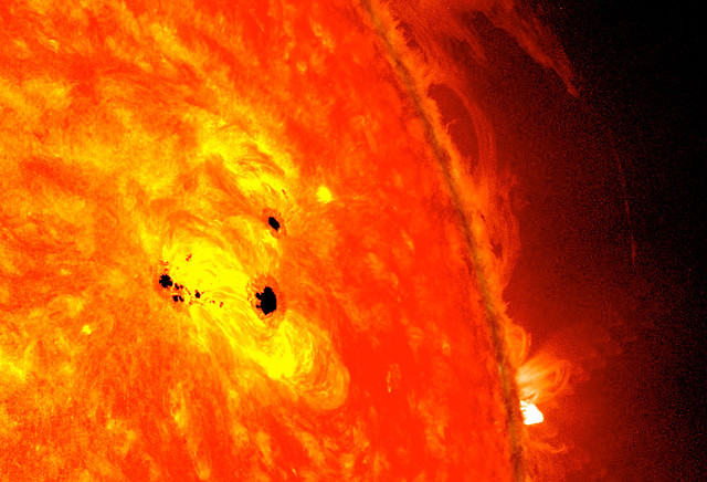 科学家:太阳出现巨型黑子,和地球一样大!太阳究竟发...