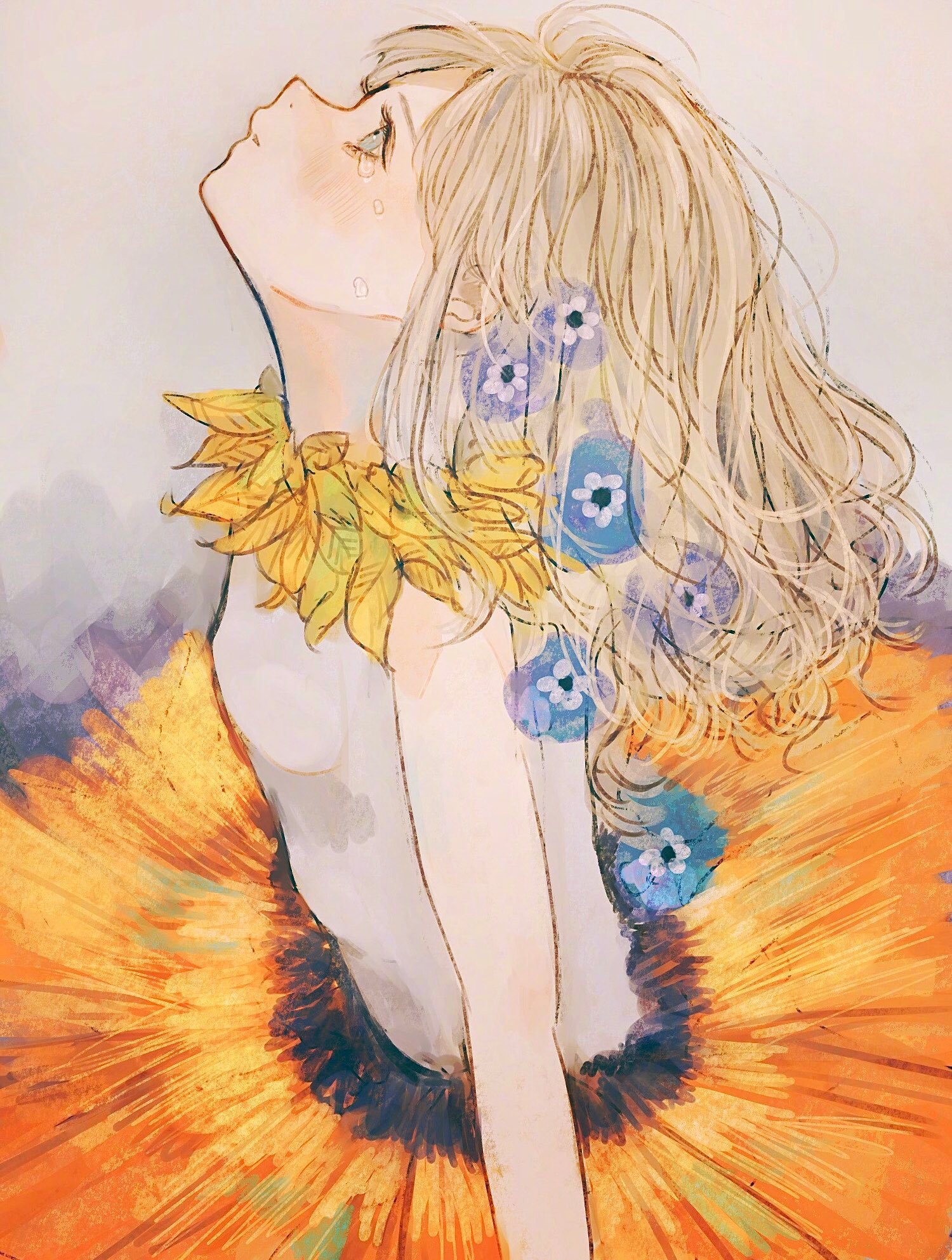 一位神仙太太的作品,画风也太美了,这个质感我真的爱了!