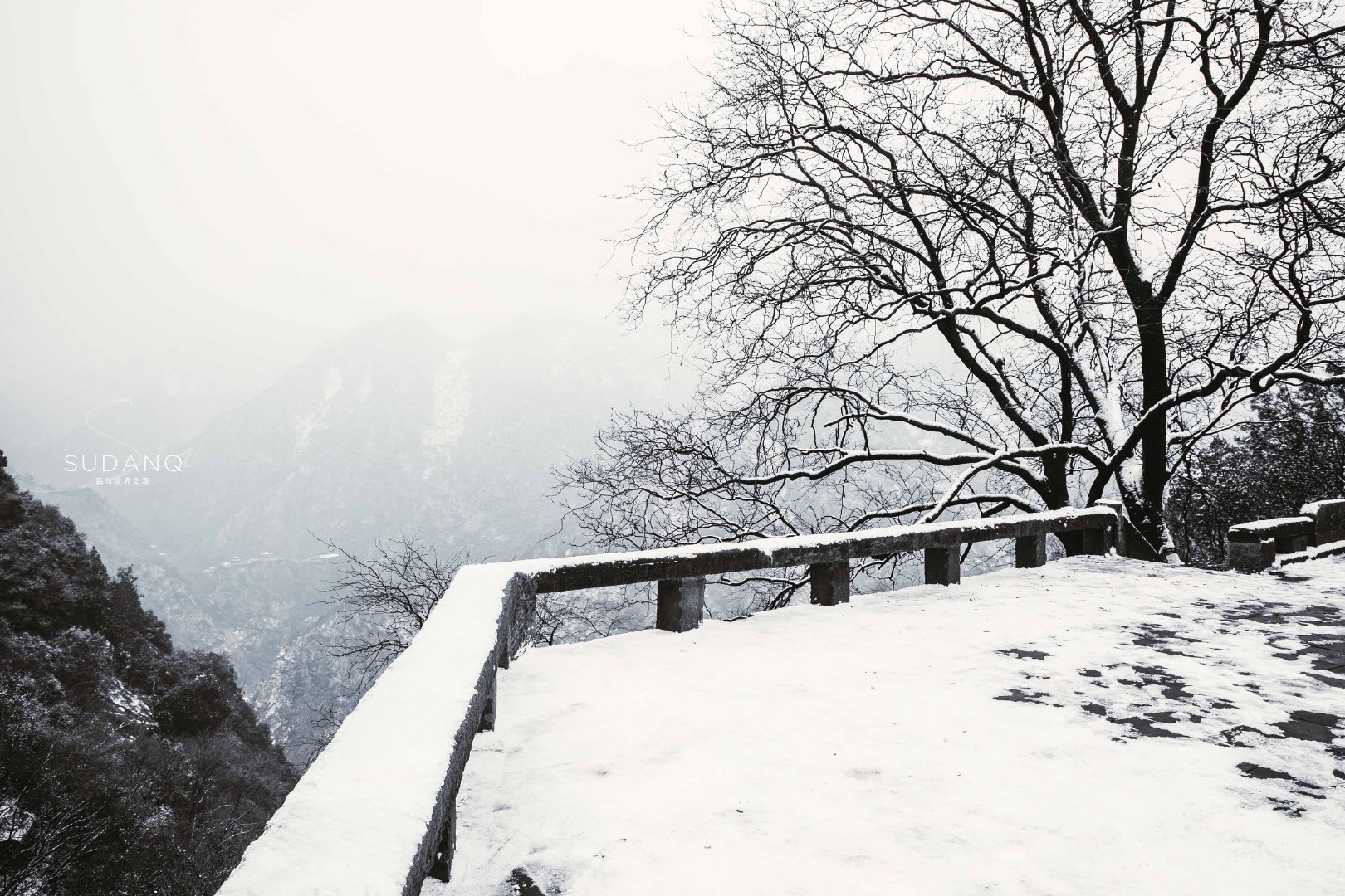 净业寺:冬雪下的终南山恍如隔世,走进这里想入空门