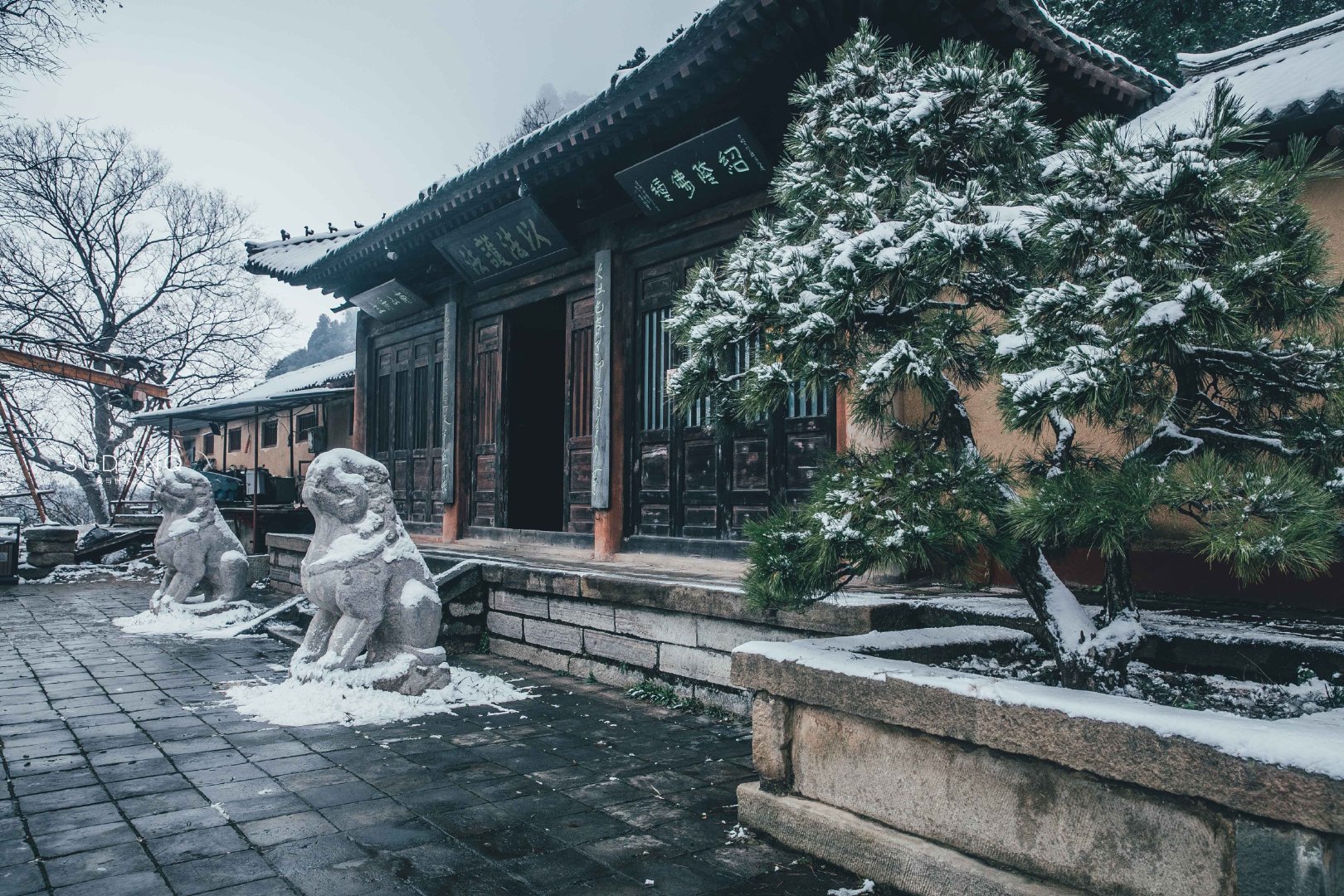 净业寺:冬雪下的终南山恍如隔世,走进这里想入空门