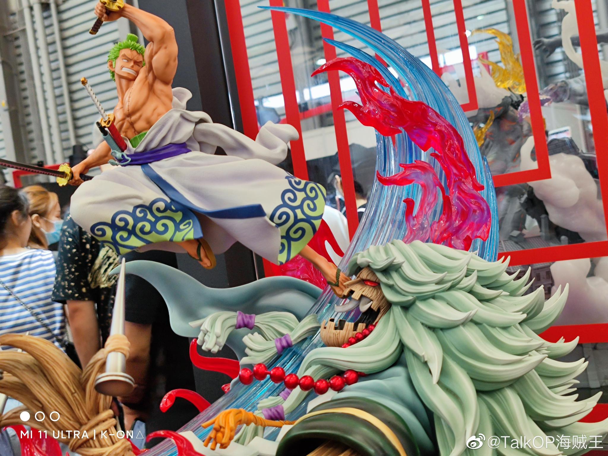 wf2021上海展出的海贼王雕像手办照片第二弹