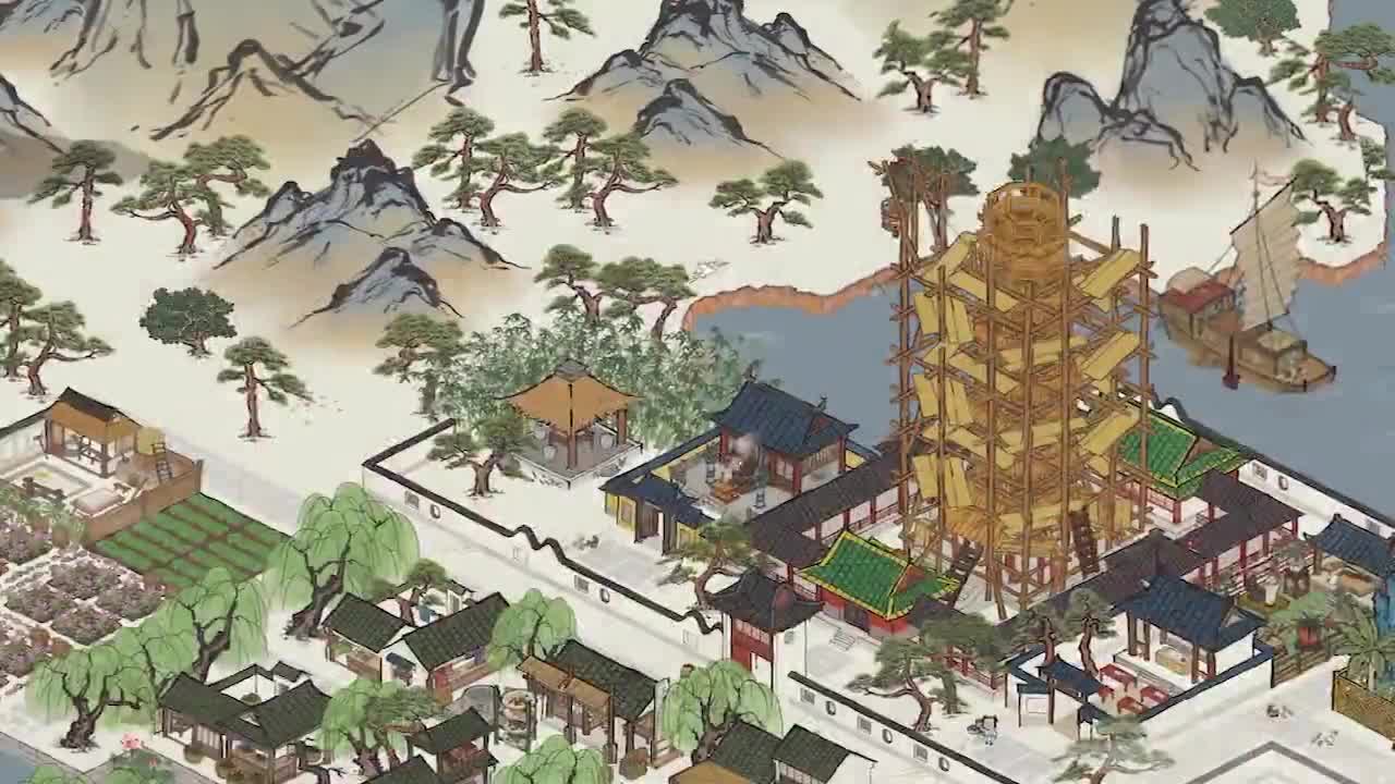 椰岛自研模拟经营类手游江南百景图正式上线首日便登顶免费榜
