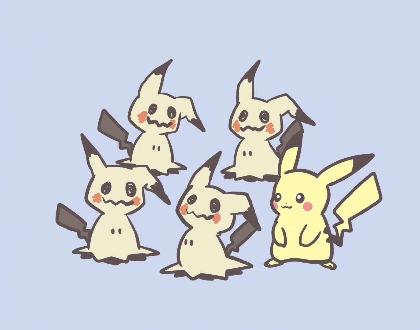 以为自己是谜拟丘的皮卡丘.皮神真的太可爱了 .twi:metikyun