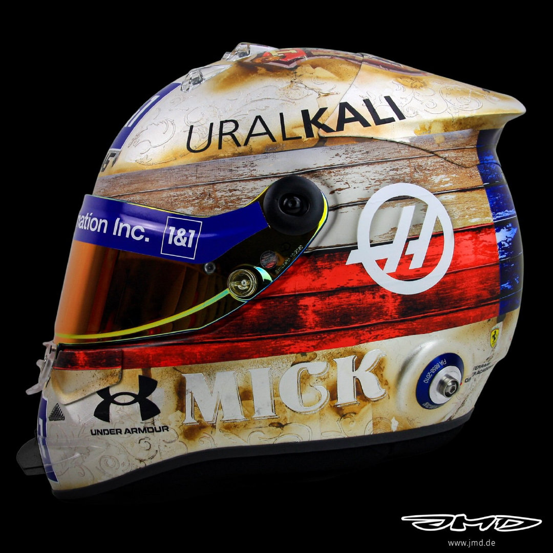 美国大奖赛米克·舒马赫特别版头盔__财经头条