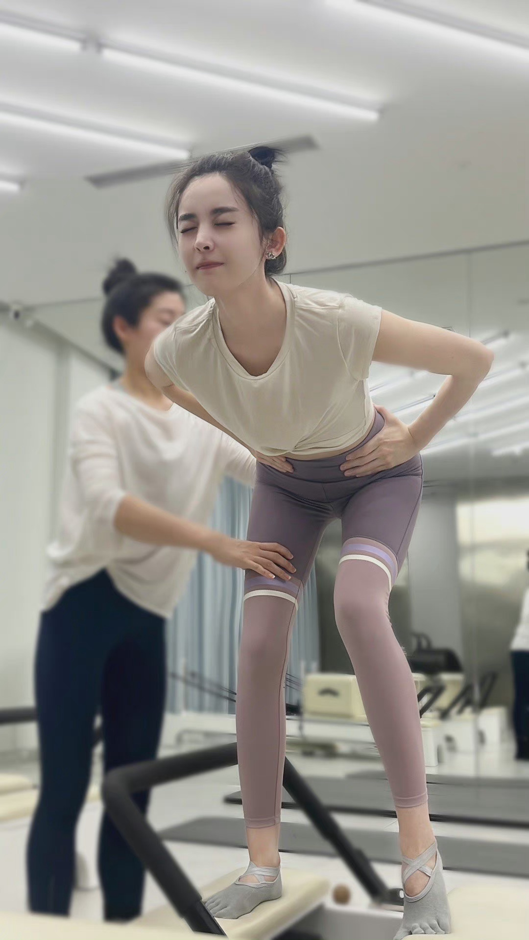 女明星日常瑜伽裤