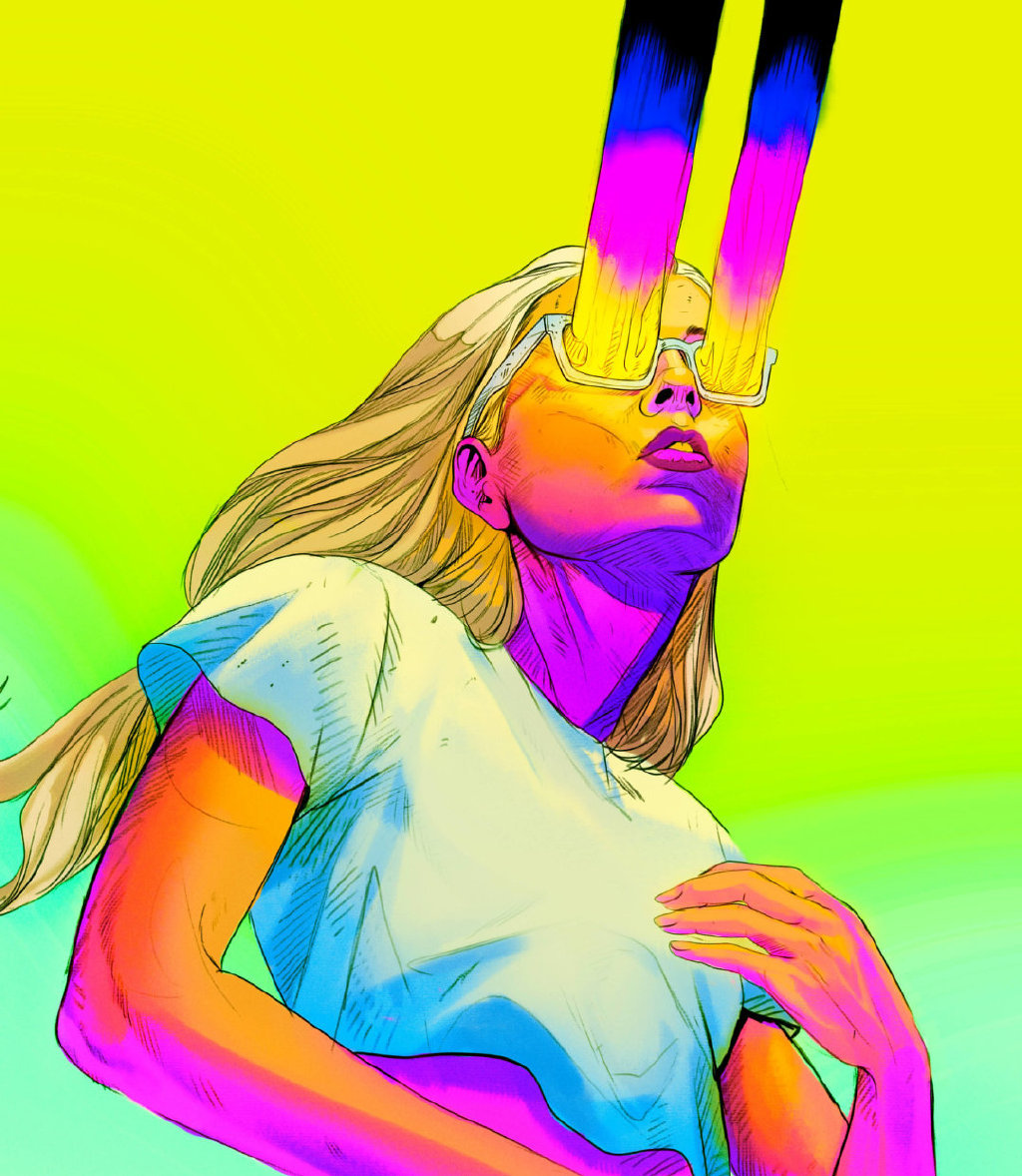 个性十足的叛逆少女插画,风格十分张扬!_高清图集_新浪网