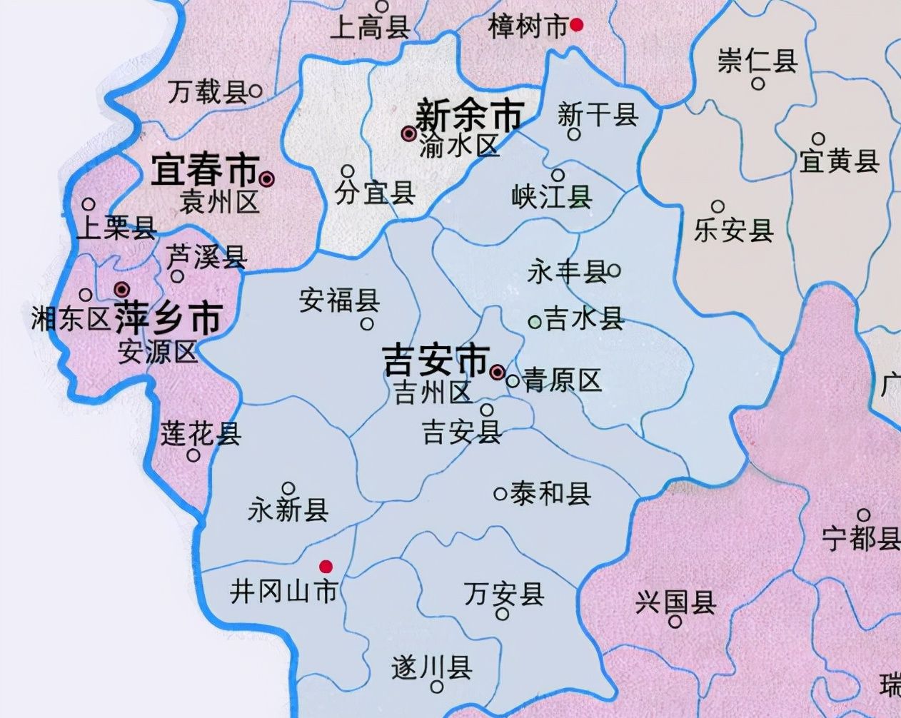 江西省的区划调整11个地级市之一吉安市为何有13个区县