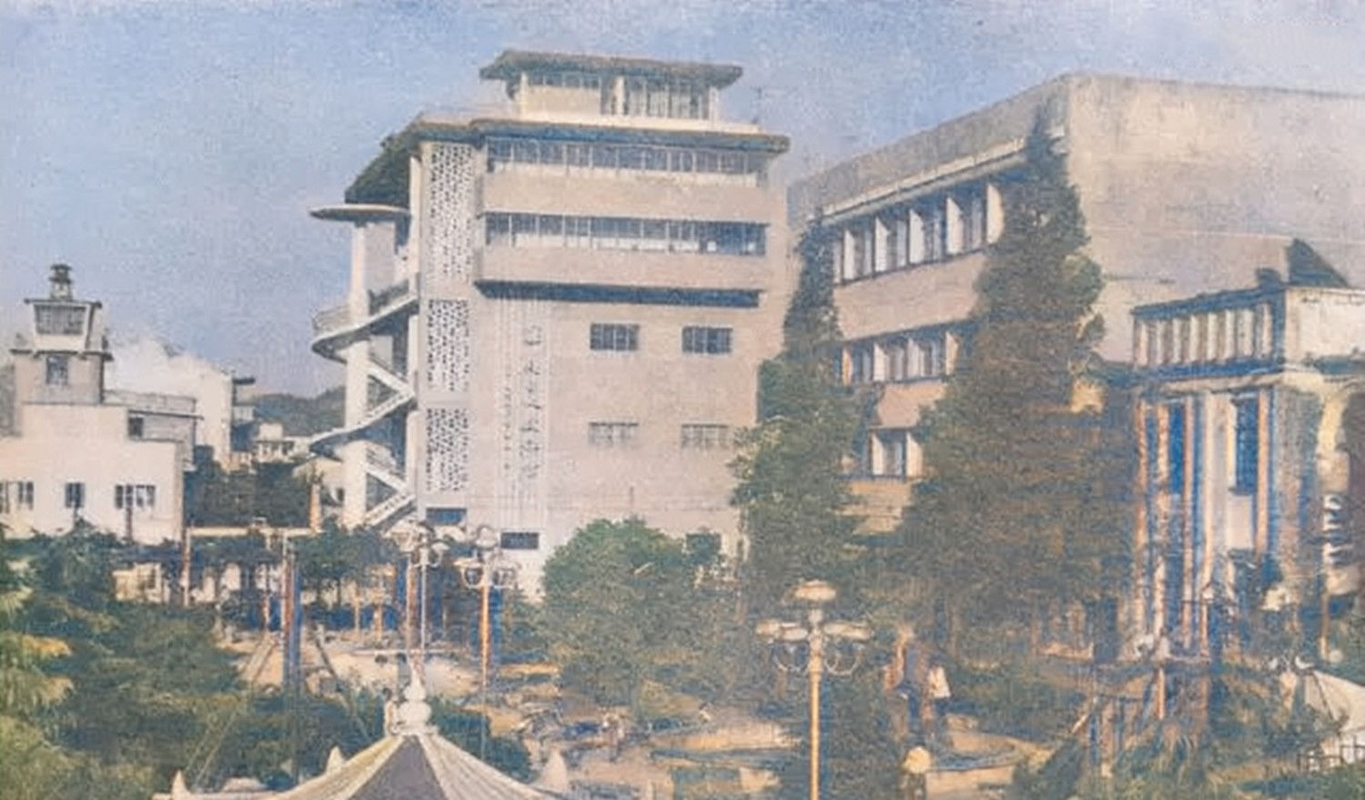 老照片90年代的浙江台州街心公园东升街永泰街中山商场