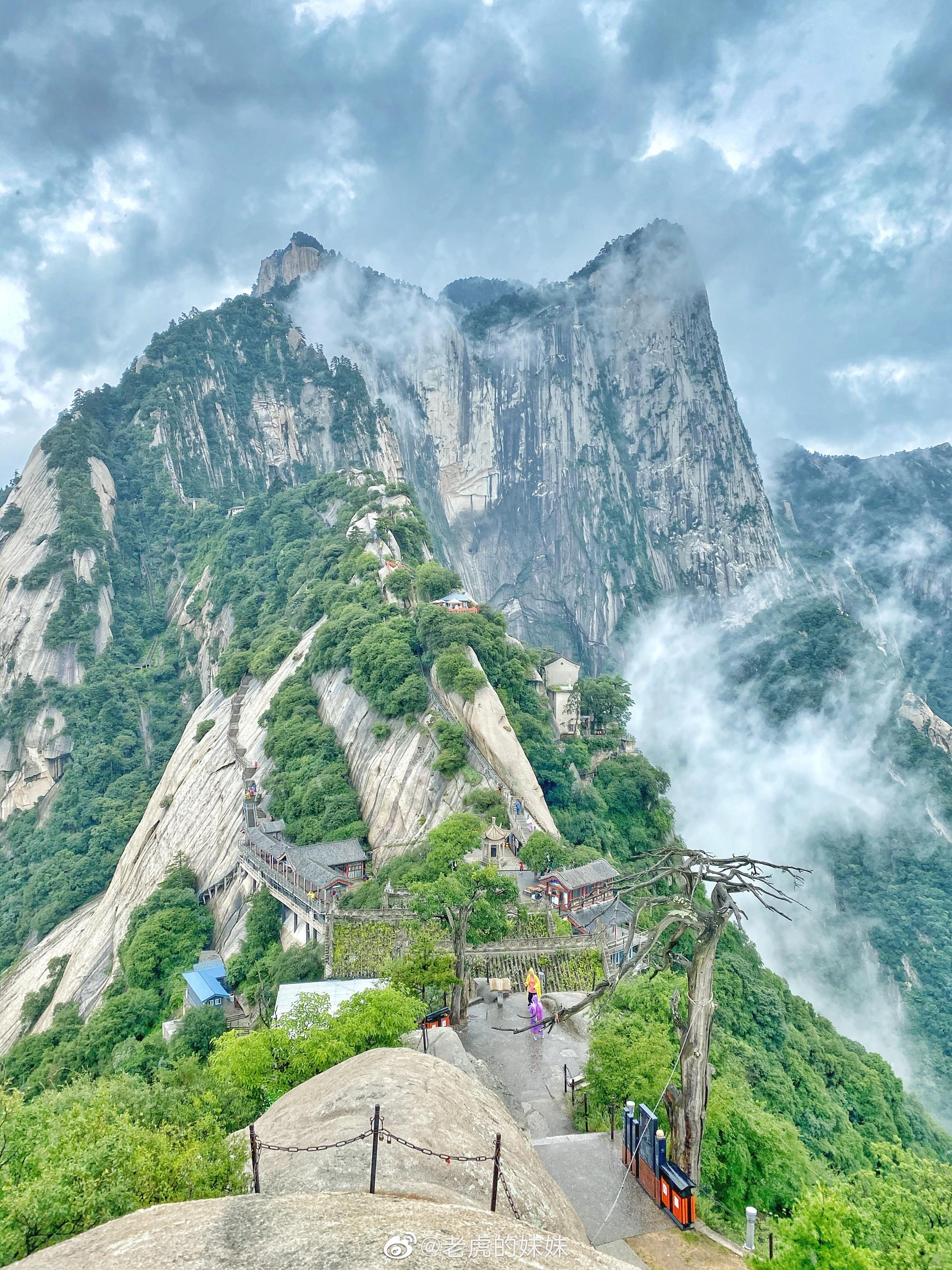 自古华山一条道,老刺激的长空栈道,你敢挑战吗? 听说会吓尿