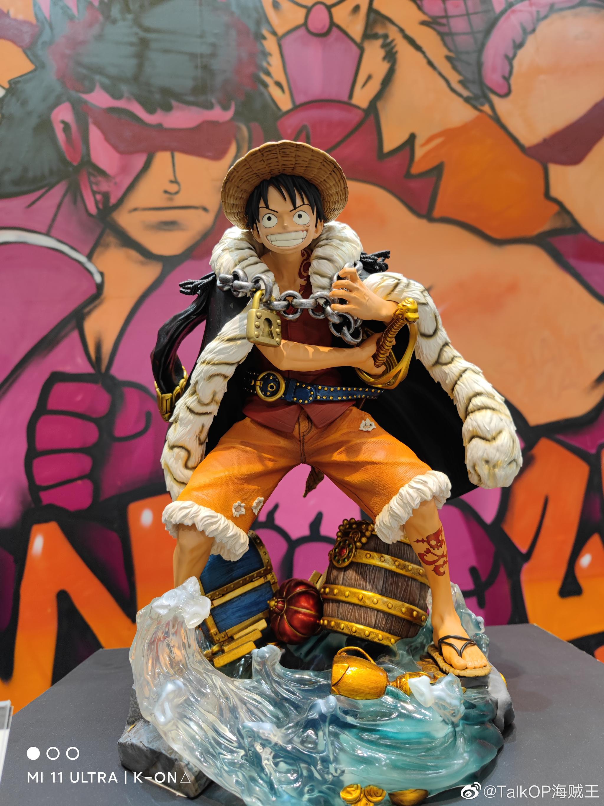 wf2021上海展出的海贼王雕像手办照片第二弹