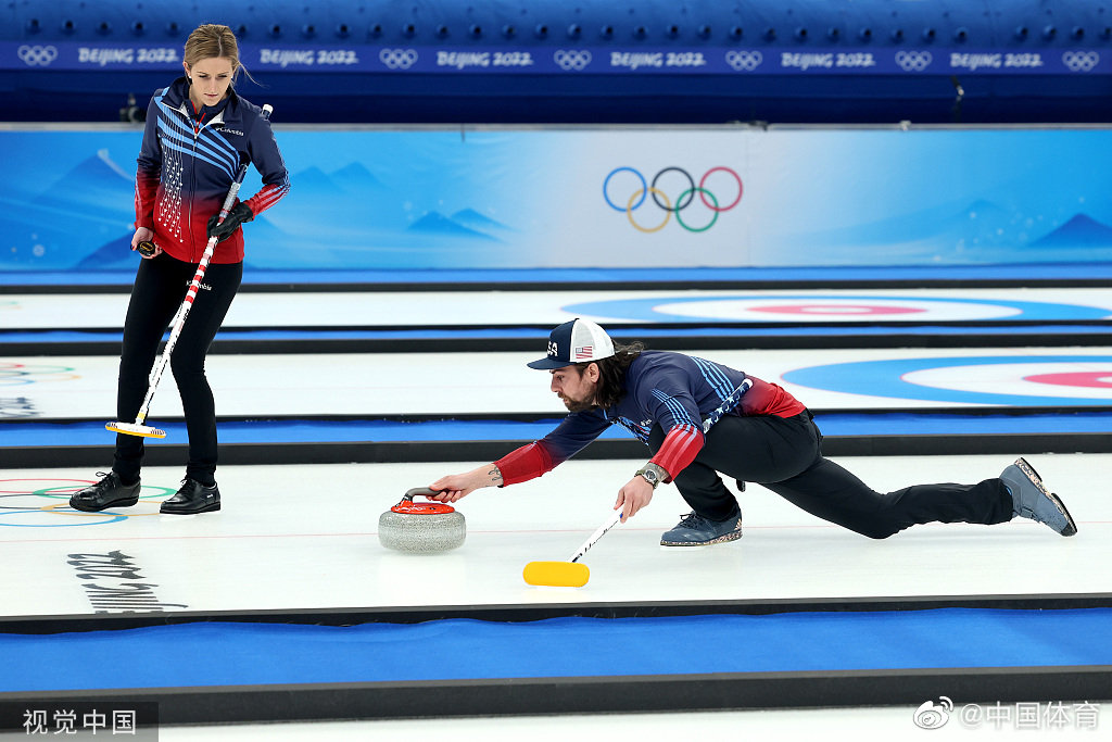 在刚刚结束的北京冬奥会冰壶混双循环赛第三轮比赛中