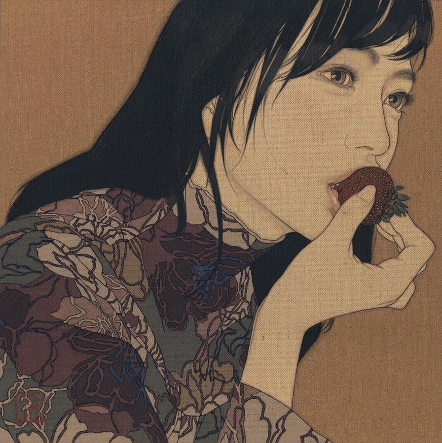 日本当代美人画领域的顶级画家:池永康晟(ikenaga yasunari)