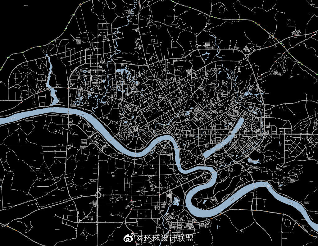 中国城市肌理分析图底图