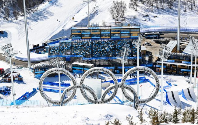 张家口赛区云顶滑雪公园赛场准备就绪