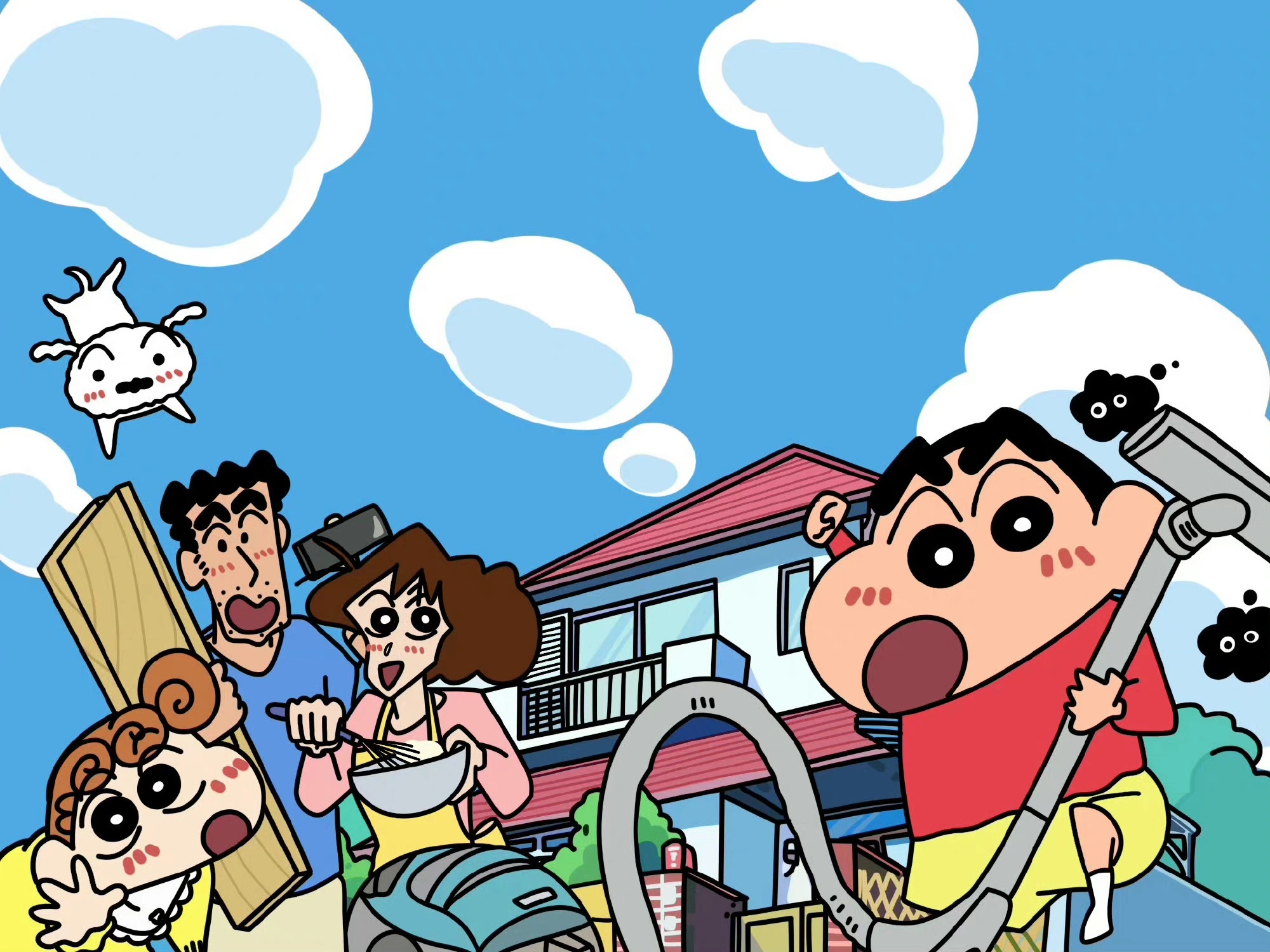 蜡笔小新ipad/电脑壁纸
