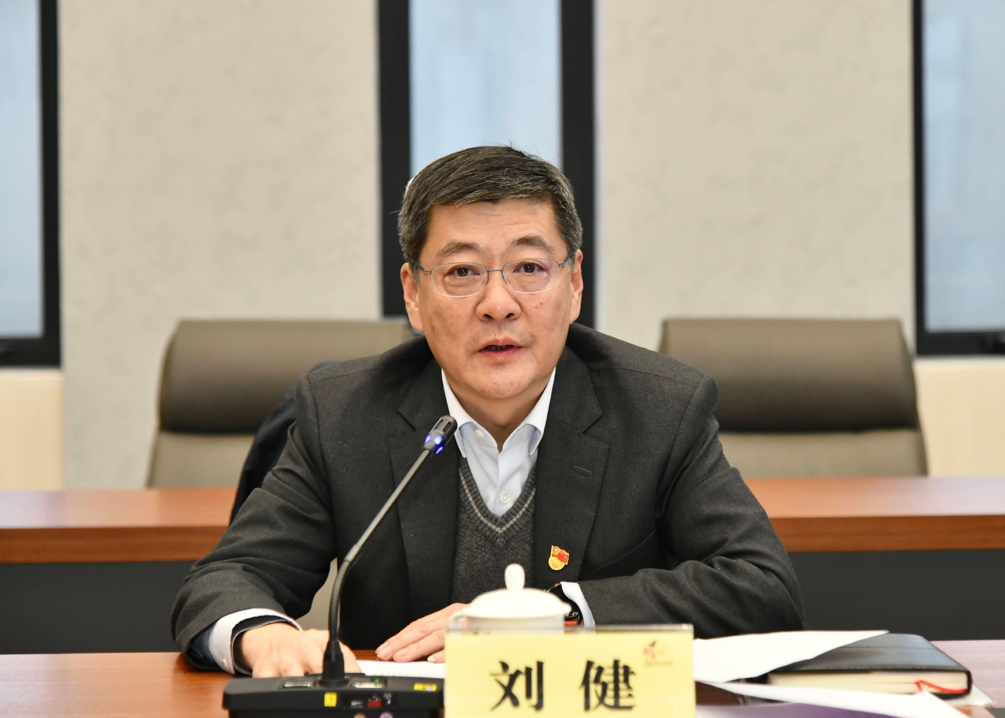 区委书记刘健出席枫泾镇党史学习教育专题民主生活会