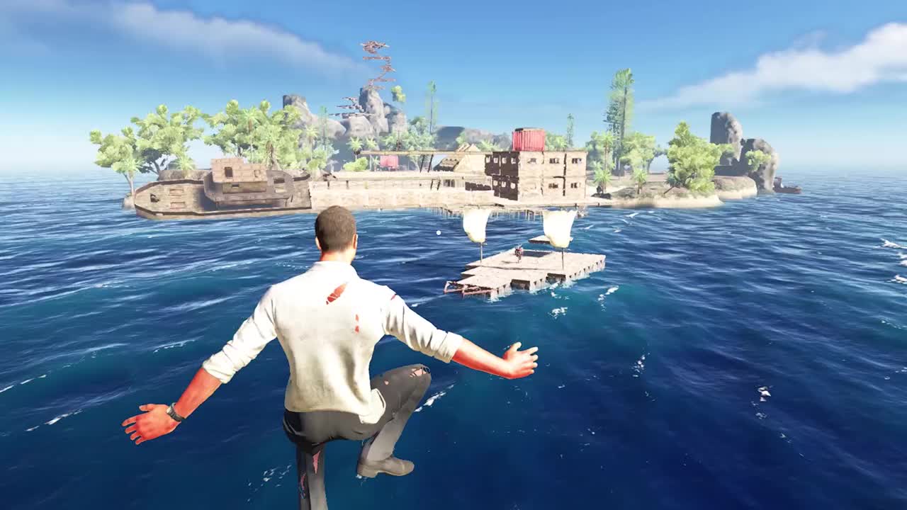 荒岛求生221骷髅岛肃清全部变异鲨堆了整整二三十头