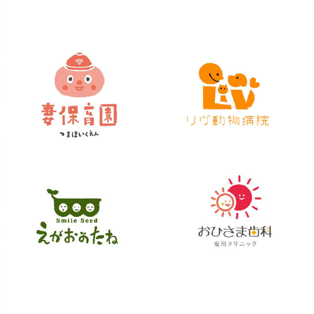 分享一组日式卡通 logo 设计作品,希望给你的设计带来更多灵感!