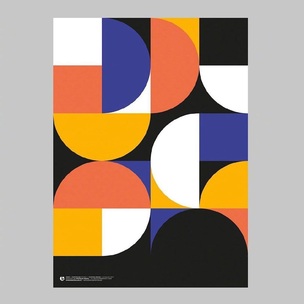 一组色块主题创意海报版式参考 design by :vratislav pecka