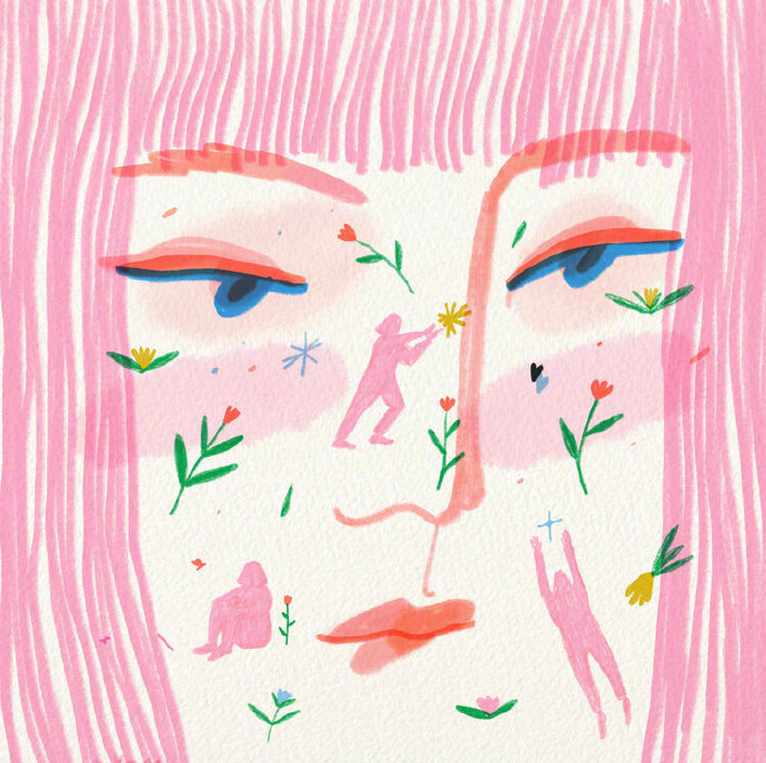 表达情感的人物插画设计! :插画师 li