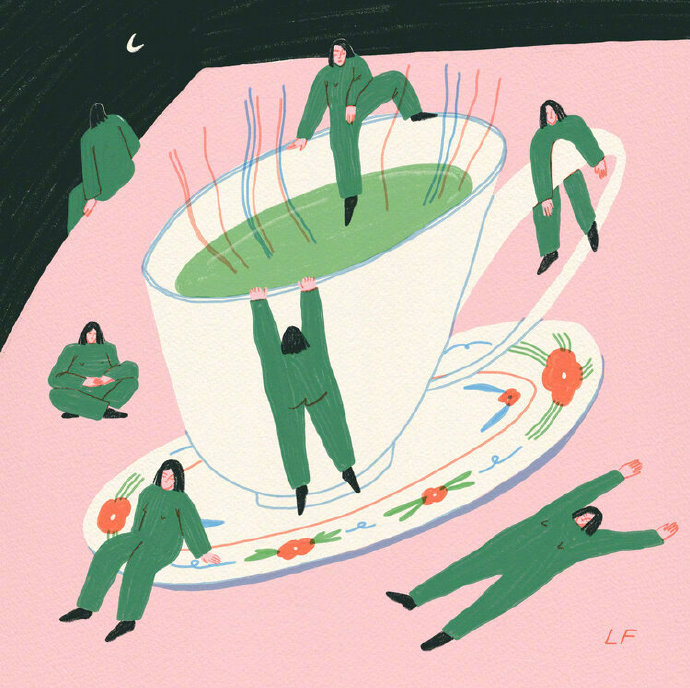 表达情感的人物插画设计! :插画师 li