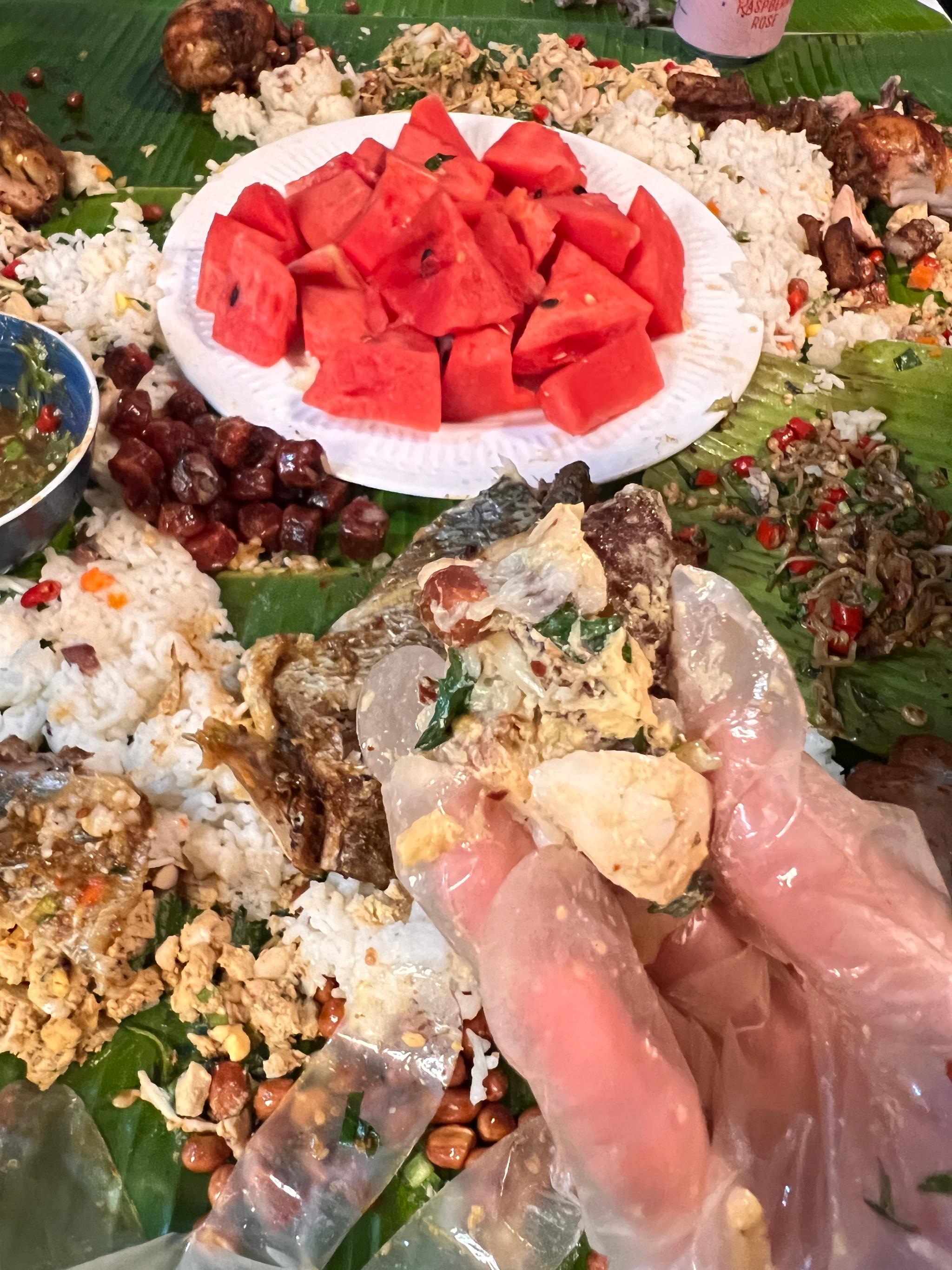 婉婉一个人做好的云南傣味手抓饭……__财经头条