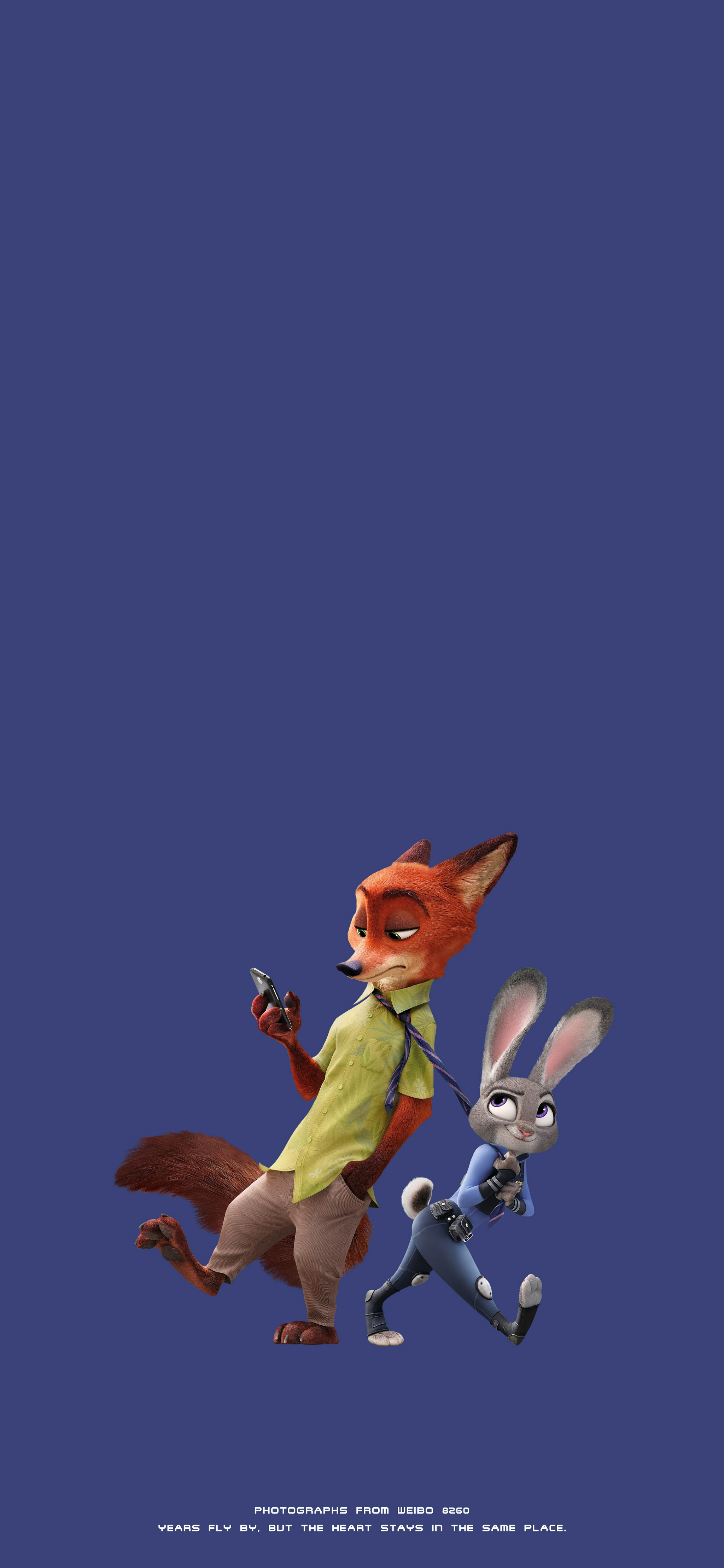狐尼克与兔朱迪的《疯狂动物城》高清手机壁纸