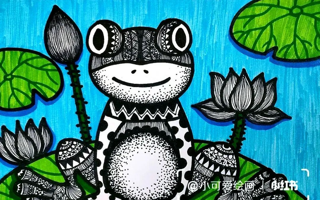 素材分享儿童画创意作品超美的装饰线描重磅来袭