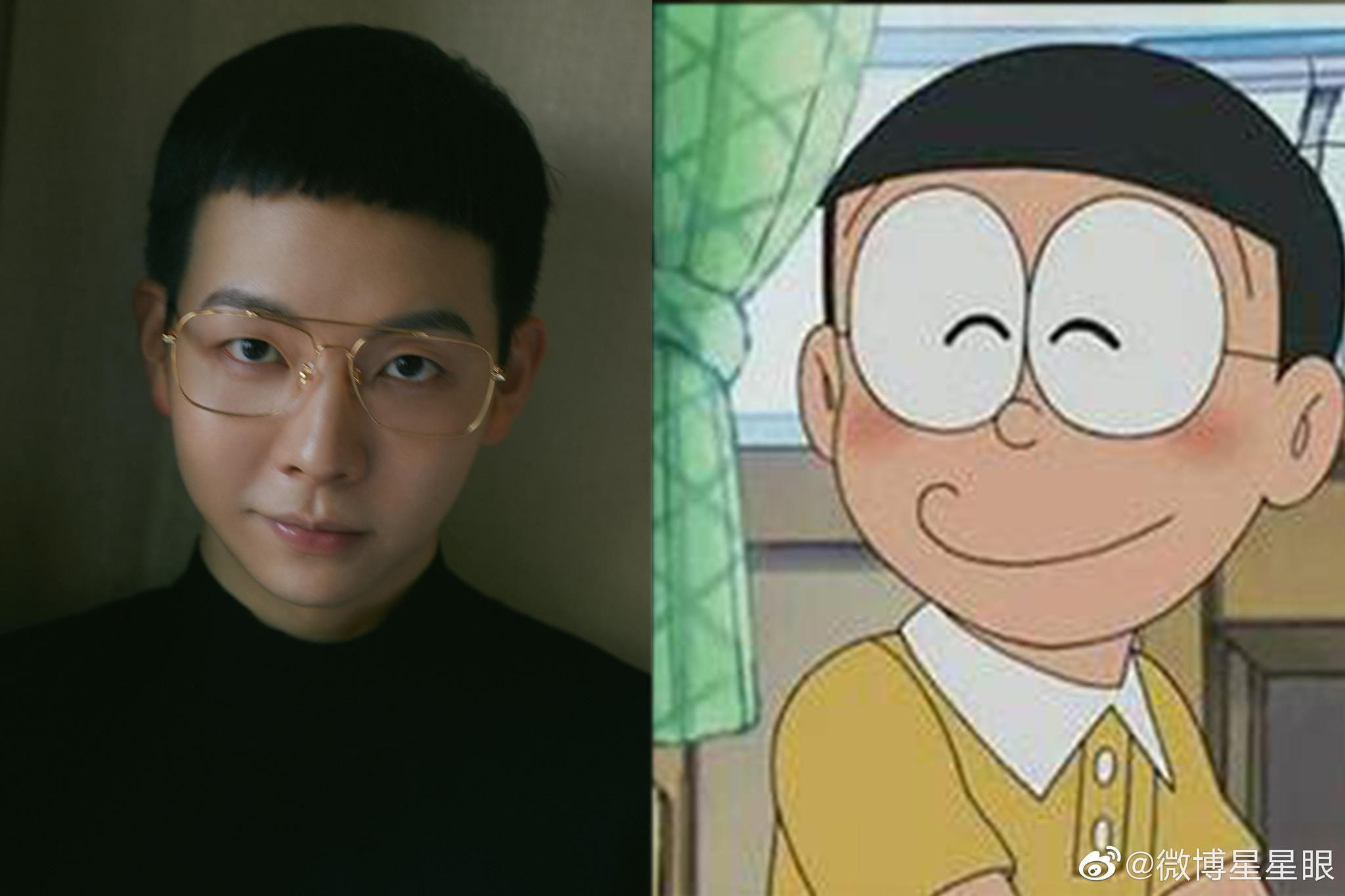 胡夏时尚大片曝光,大雄同款发型搭配时尚休闲西装,深情款款