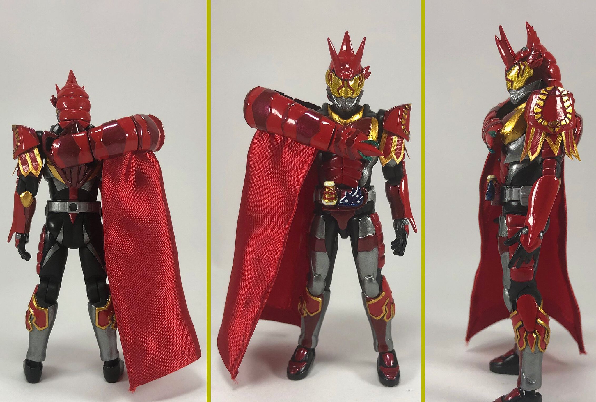 大神自制假面骑士利维斯手办挑战官方有4种武器和最终形态