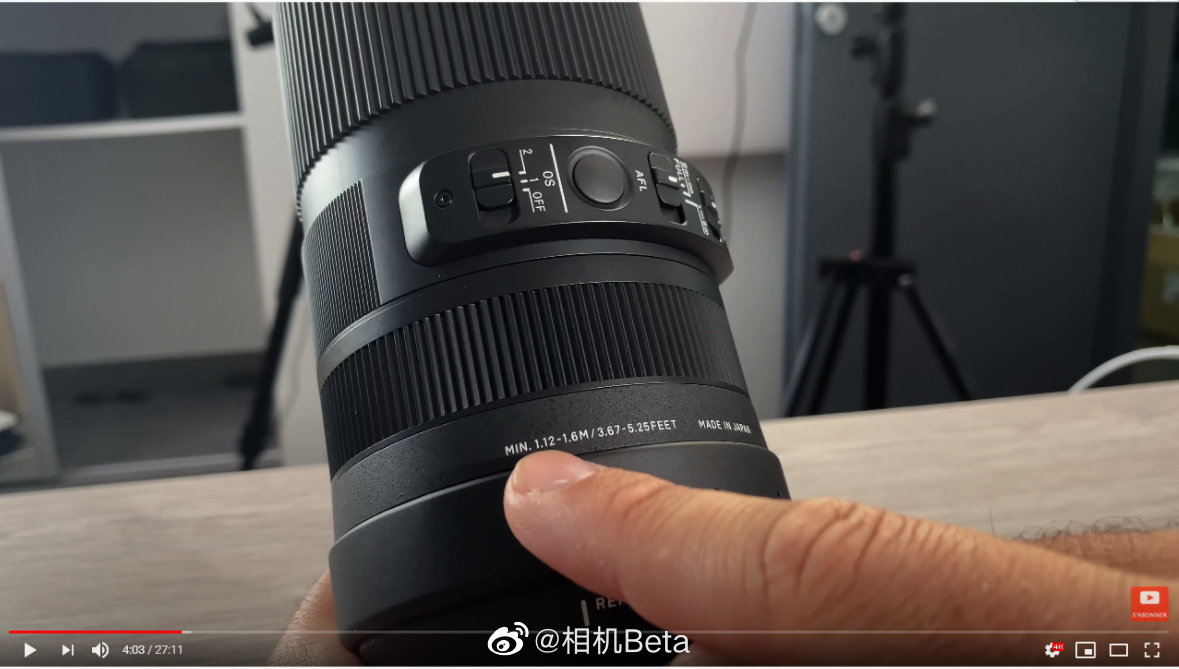 适马即将发布的全新100-400mm上手图曝光