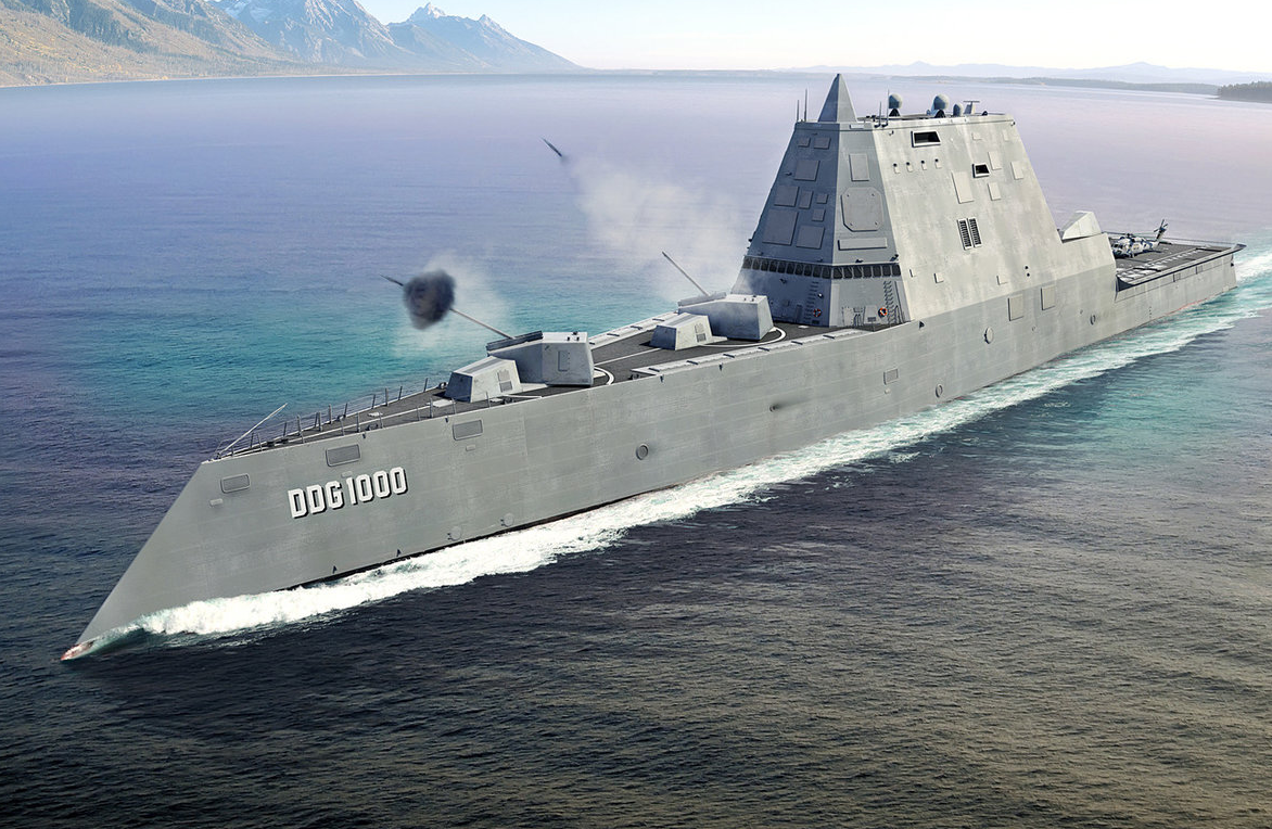 华而不实科幻战舰朱姆沃尔特级驱逐舰进排气道被隐藏