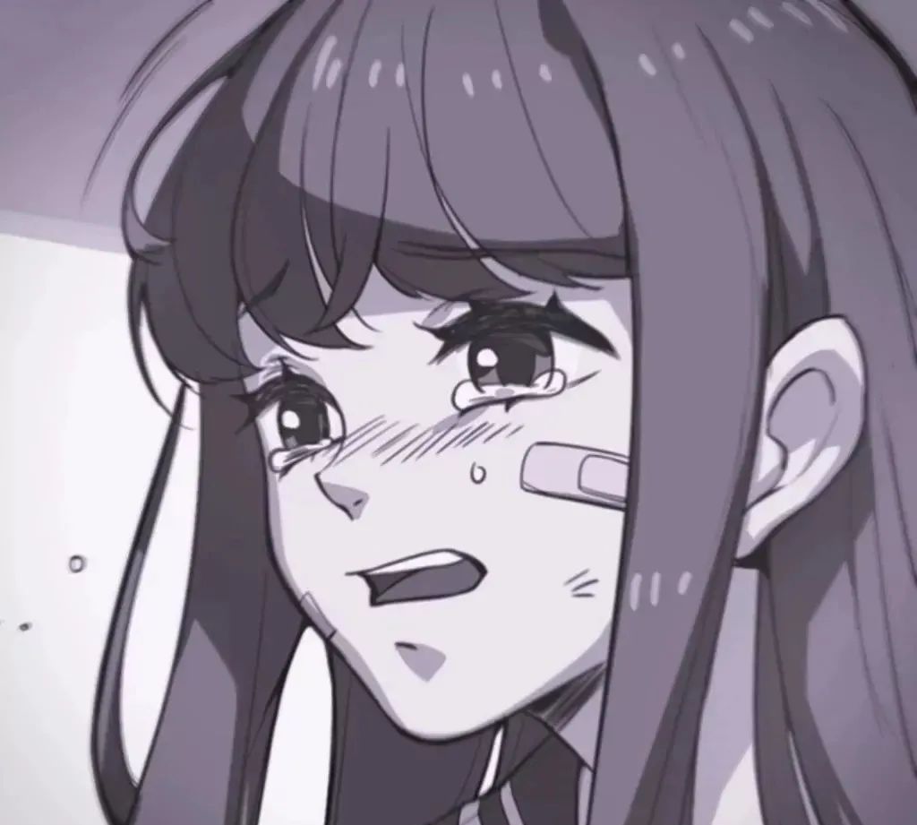 甜丧动漫女头月坠花折