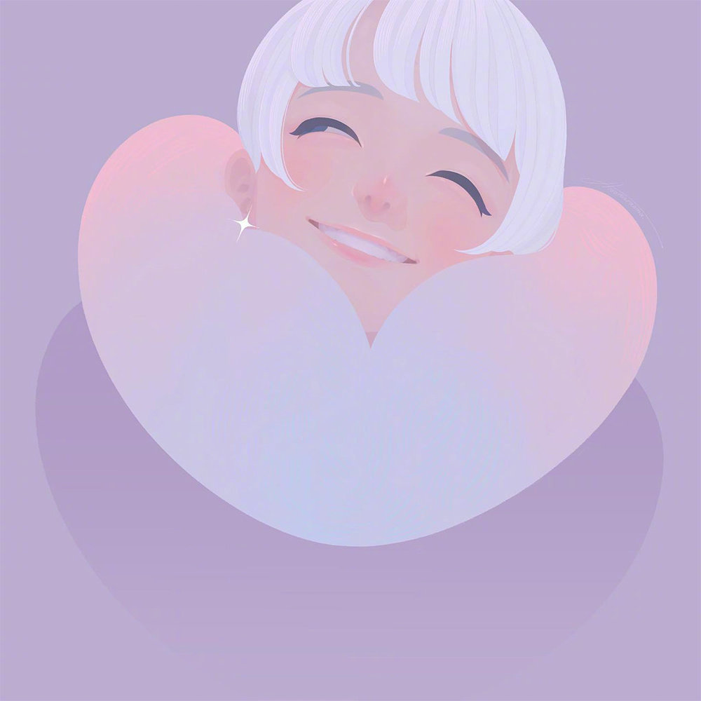 超治愈氧气人物插画 .choomoranma