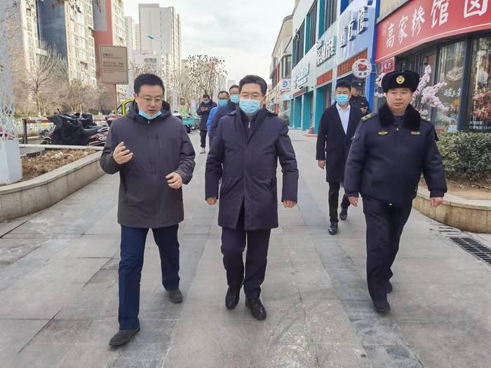 济南市城管局四不两直检查督导全国文明典范城市创建城管工作