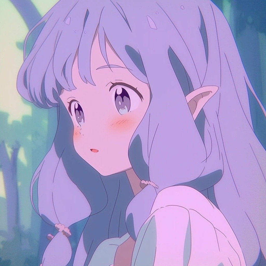 紫色系头像真的爱了