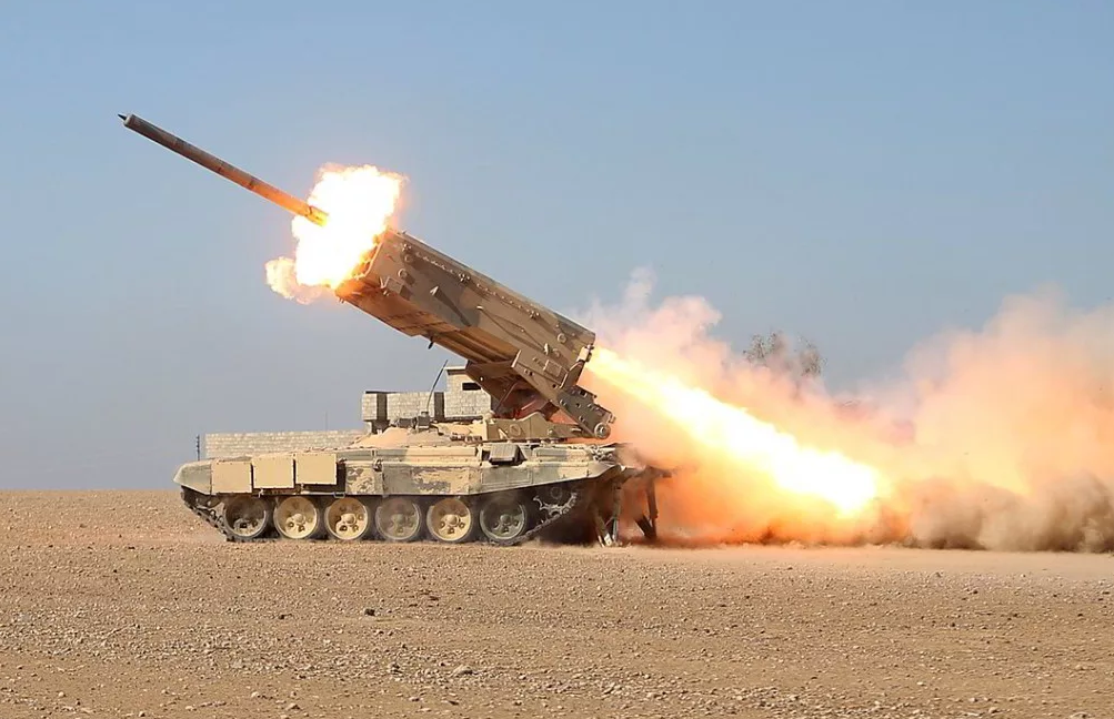 俄罗斯独有的tos-1火箭炮,被称没良心炮,威力巨大傲视群雄!