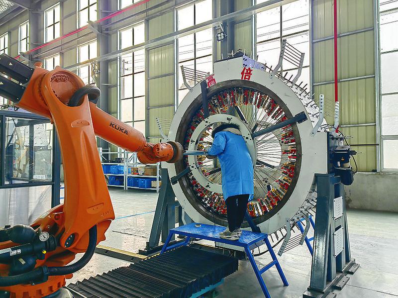 盐城造三维球面立体编织机编出来