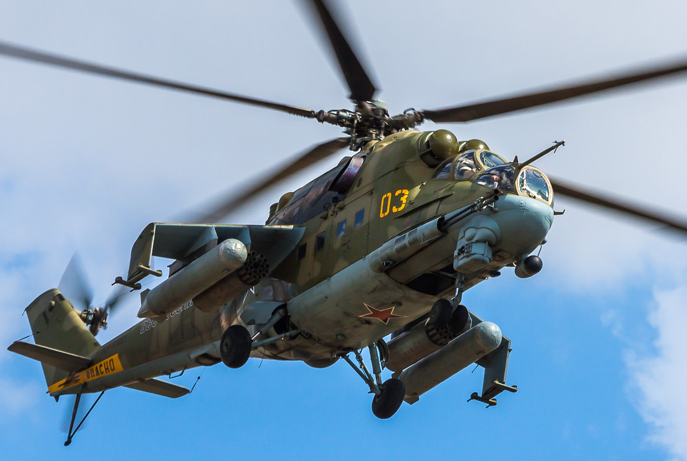 无处不在,大显身手,这就是集优越性能为一身的米24武装直升机