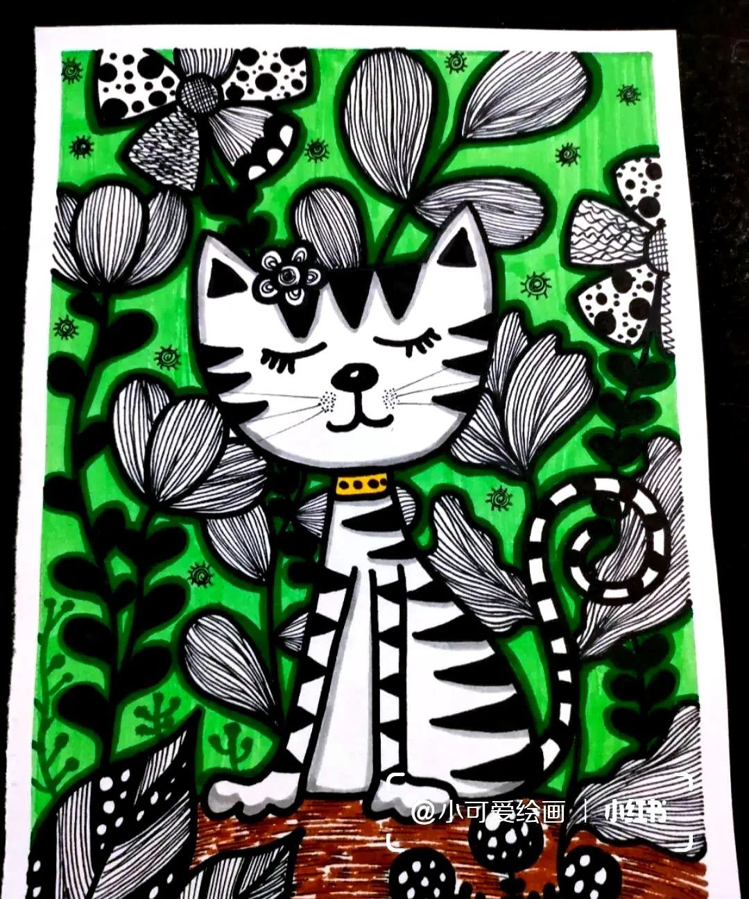 素材分享儿童画创意作品超美的装饰线描重磅来袭